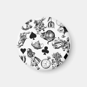 Aimant Alice White Rabbit Wonderland Classic