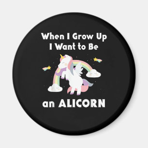 Aimant Alicorne Quand Je Crois À La Unicorne Rainbow Past