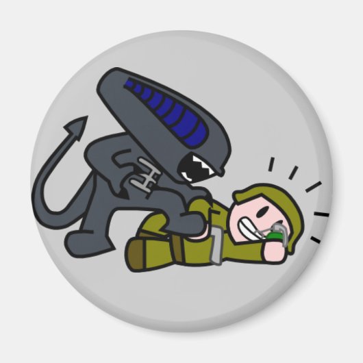 Aimant Alien contre soldat (Devant)