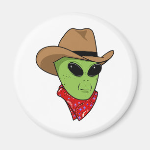 Aimant Alien Cowboy