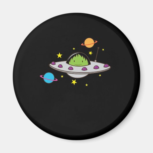 Aimant Alien dans l'ovni (Devant)