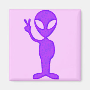 Aimant Alien de paix pourpre