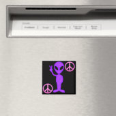 Aimant Alien de paix pourpre (In Situ (Lave-vaisselle))