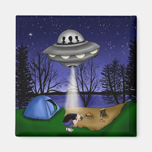 Aimant Alien d'enlèvement extra-terrestre (Devant)