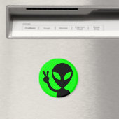 Aimant Alien du panneau de la paix (In Situ (Lave-vaisselle))