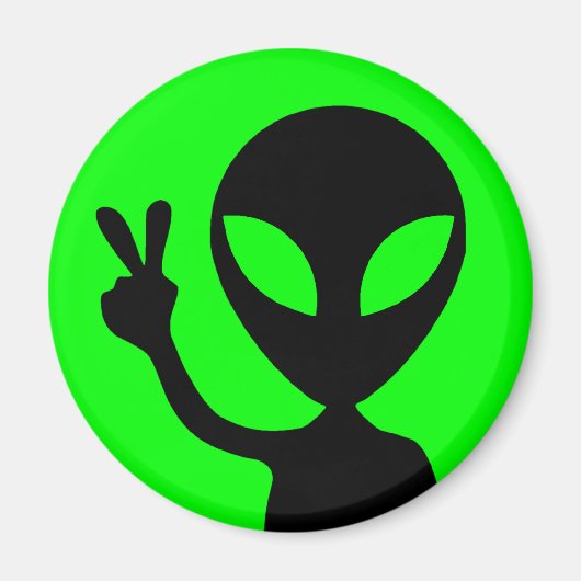 Aimant Alien du panneau de la paix (Devant)