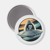 Aimant Alien en vaisseau spatial (Recto/Verso)