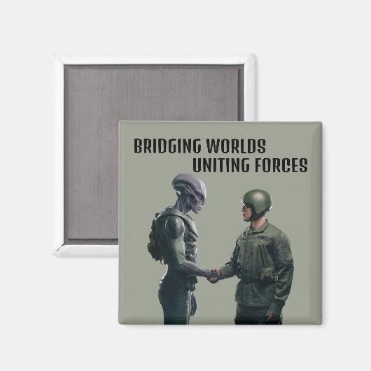 Aimant Alien et soldat (Recto/Verso)