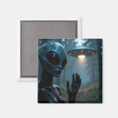 Aimant Alien extra-terrestre et ovnis (Recto/Verso)