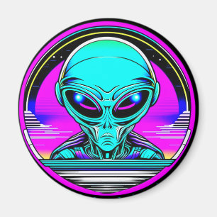 Aimant Alien extra-terrestre volant un OVNI