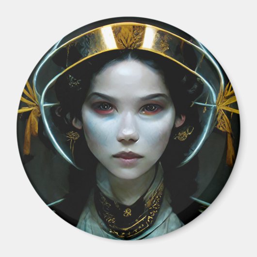 Aimant Alien Girl 2 Science Fiction (Devant)