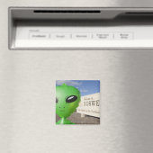 Aimant Alien gonflable avec Bienvenue à Roswell connectez (In Situ (Lave-vaisselle))