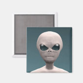 Aimant Alien gris (Recto/Verso)