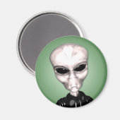 Aimant Alien Gris (Recto/Verso)