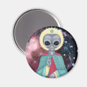 Aimant Alien gris (Recto/Verso)