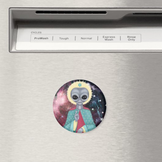 Aimant Alien gris (In Situ (Lave-vaisselle))