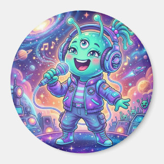 Aimant Alien joyeux