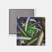 Aimant Alien | Multicolor Fractal Art (Recto/Verso)
