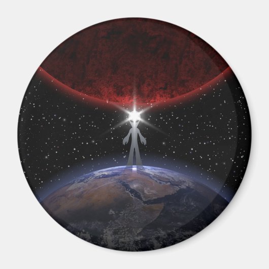 Aimant Alien Parmi Les Planètes (Devant)