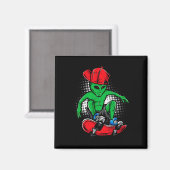 Aimant Alien Skateboarder Tee Ufo's Believer Skateboardin (Recto/Verso)