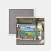 Aimant Alien spatial de la station Hakui : Ishikawa, Japo (Recto/Verso)