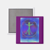 Aimant Alien spatial vitruvien (Recto/Verso)