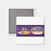 Aimant Aliens en vacances (Recto/Verso)