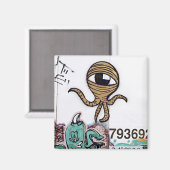 Aimant Aliens Graffitti (Recto/Verso)