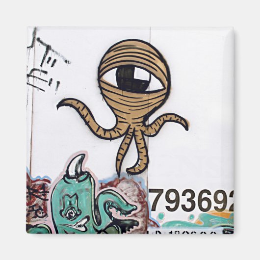 Aimant Aliens Graffitti (Devant)