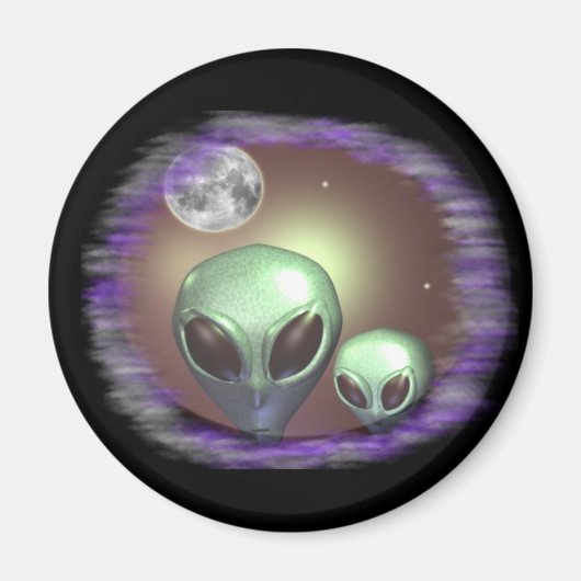 Aimant Aliens gris (Devant)