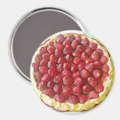 Aimant alimentaire à tarte aux fraises (Recto/Verso)