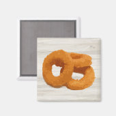 Aimant alimentaire aux anneaux d'oignon (Recto/Verso)