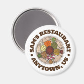 Aimant Alimentation éthiopienne Injera Wat Restaurant Nou (Recto/Verso)