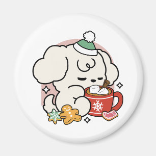 Aimant Alimenté par le cacao et les Rêves de chiots - Chi