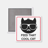 Aimant Alimenter Ce Cool Chat Pet Rappel D'Alimentation M (Recto/Verso)