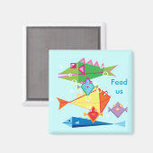 Aimant Alimenter le rappel de poisson (Recto/Verso)