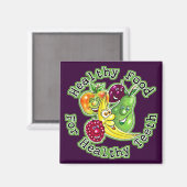 Aimant Aliments Sains Pour Dents Sains (Recto/Verso)