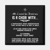 Aimant All I Want For Christmas Is A Choir With Sopranos (Devant)