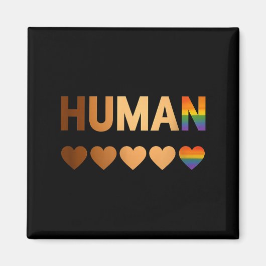 Aimant All-inclusive Hearts For Blm Racial Justice & (Devant)