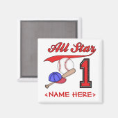 Aimant All Star Baseball 1er anniversaire (Recto/Verso)