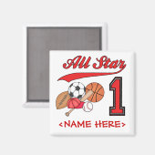 Aimant All Star Sports 1er anniversaire (Recto/Verso)