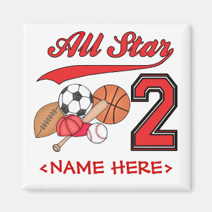 Aimant All Star Sports 2e anniversaire