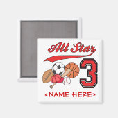 Aimant All Star Sports 3e anniversaire (Recto/Verso)