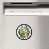 Aimant Allaire State Park New Jersey Travel Art Badge (In Situ (Lave-vaisselle))