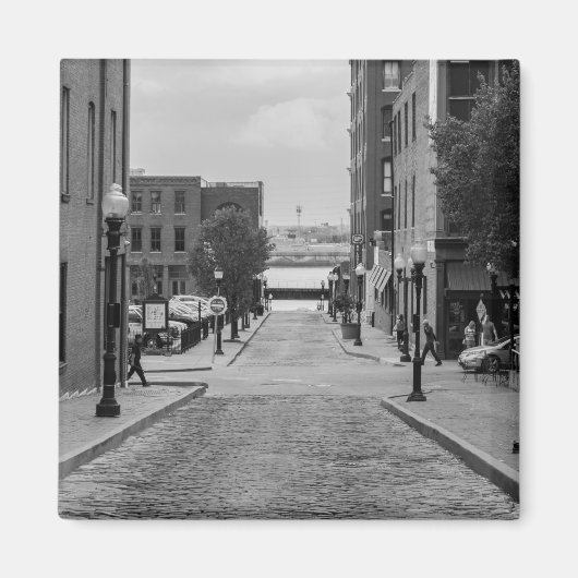 Aimant Allée de St Louis en nuances de gris (Devant)