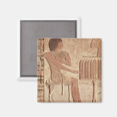 Aimant Allégement représentant le défunt assis (Recto/Verso)