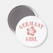 Aimant Allemagne fille rose (Recto/Verso)