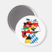 Aimant allemagne pays drapeau politique région province (Recto/Verso)