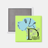 Aimant Allemand : Dogue (Recto/Verso)