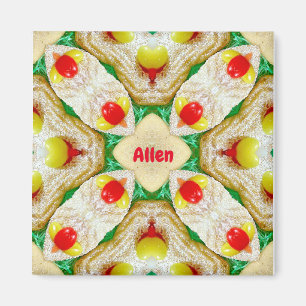 Aimant ALLEN ~ Motif de Pâques personnalisé Fractal ~